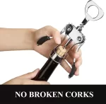 STISERY Heavy-Duty Zinc Alloy Wing Corkscrew