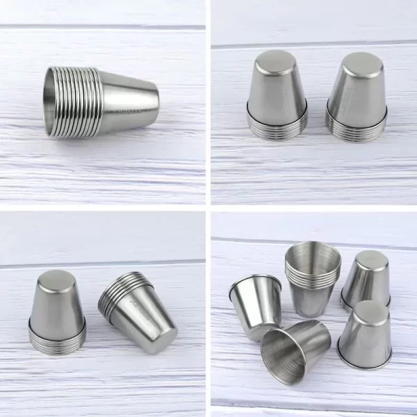 STISERY 12 Pack Stainless Steel Shot Drinking Cups