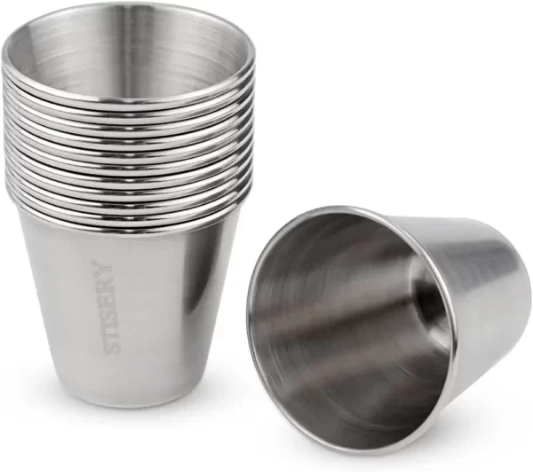 STISERY 12 Pack Stainless Steel Shot Drinking Cups