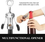 STISERY Heavy-Duty Zinc Alloy Wing Corkscrew