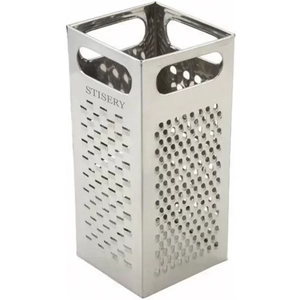 STISERY Box Grater, 9-Inch by 4-Inch,Stainless Steel,Medium