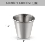 STISERY 12 Pack Stainless Steel Shot Drinking Cups