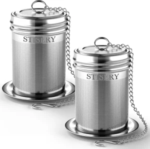 STISERY 2 Pack Tea Strainers for Loose Tea